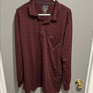 Men's Burgundy Polo Shirt